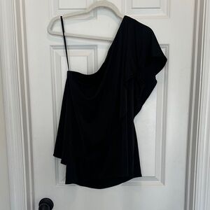 Never Worn White House Black Market One Shoulder Shirt